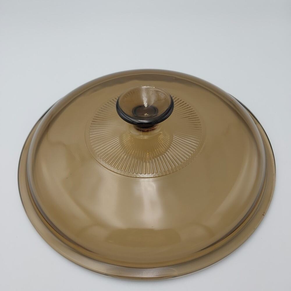 Pyrex Visions V-33-C Replacement Lid, Ribbed 9¼ Inch - GC